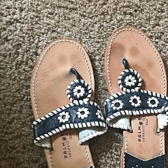 Jack Rogers Shoes - EUC! Size 10! Navy & White Jack Rogers sandal